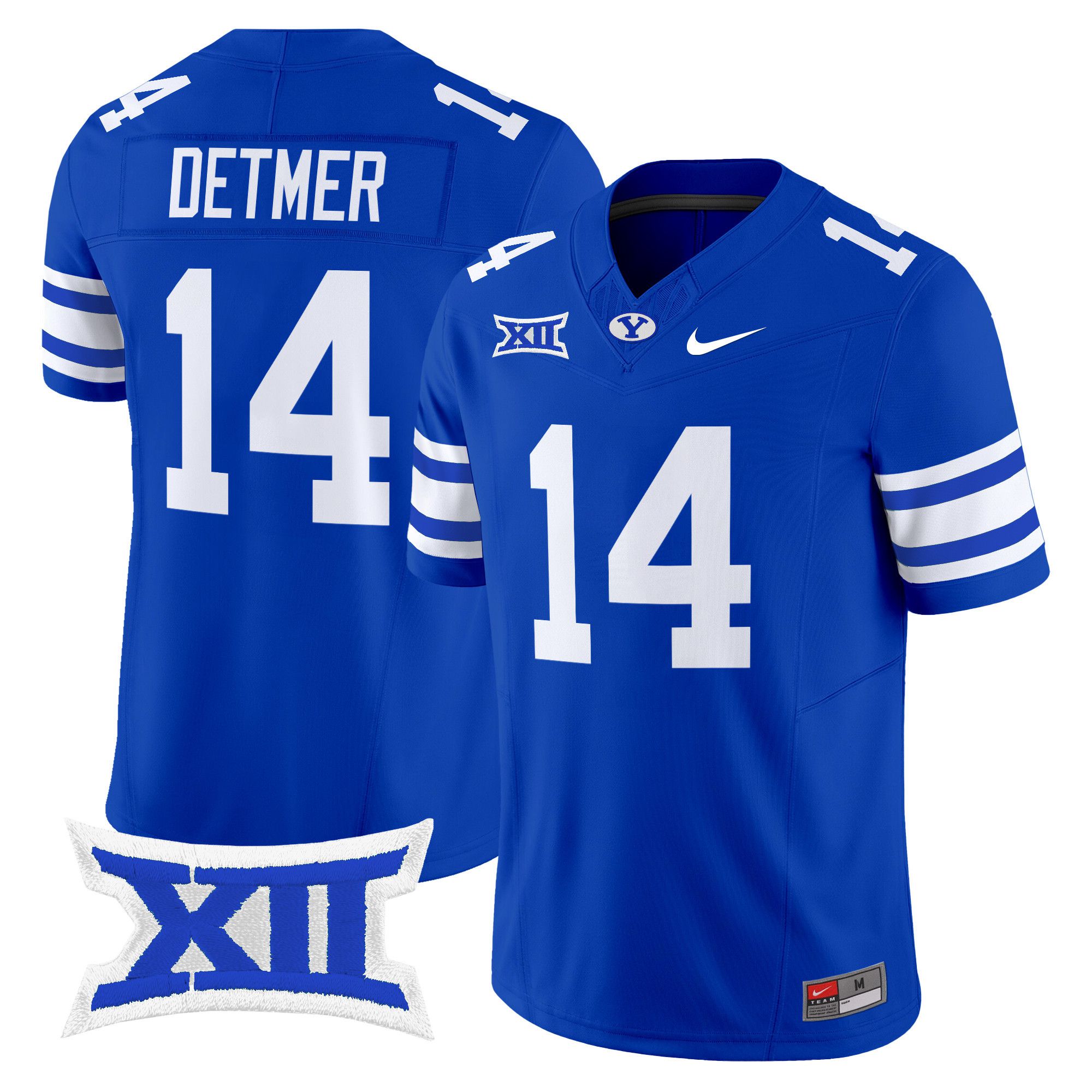Men BYU Cougars #14 Detmer Blue Nike 2024 Vapor Limited NCAA Jersey style 1->more ncaa teams->NCAA Jersey